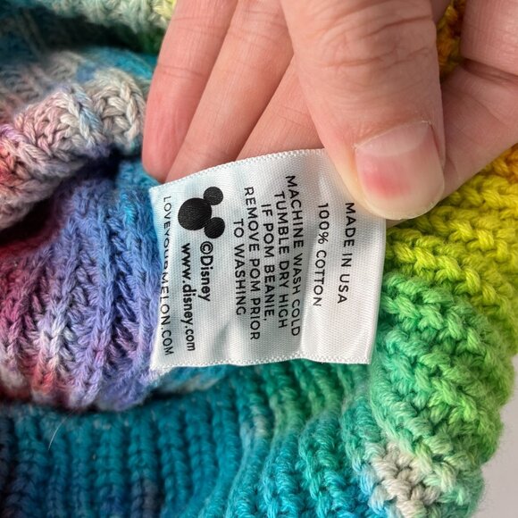 Rare Disney x Love Your Melon Tie Dye Beanie Hat main image 2